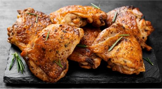 Crispy Chicken Thighs.