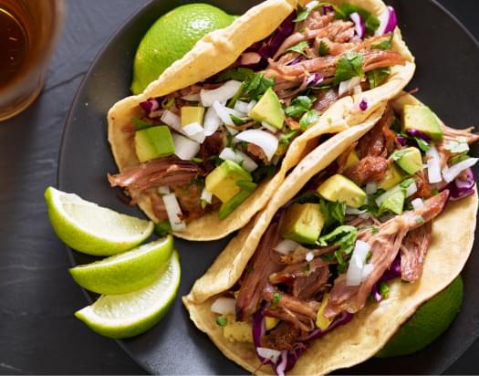Pork Carnitas Tacos.