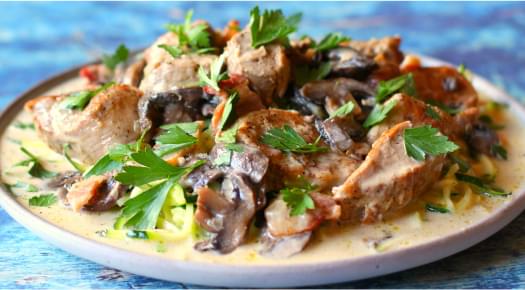 Pork Stroganoff.